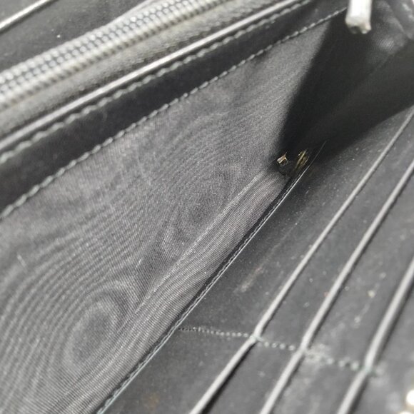 (S3) Authentic Gucci Wallet Long Black PVC Luxury Vintage Designer Handbag - Picture 8 of 10